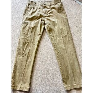 WEATHERPROOF Mens Dark Sand Chino Cargo Pants Size 32x30 Cotton Spandex Blend